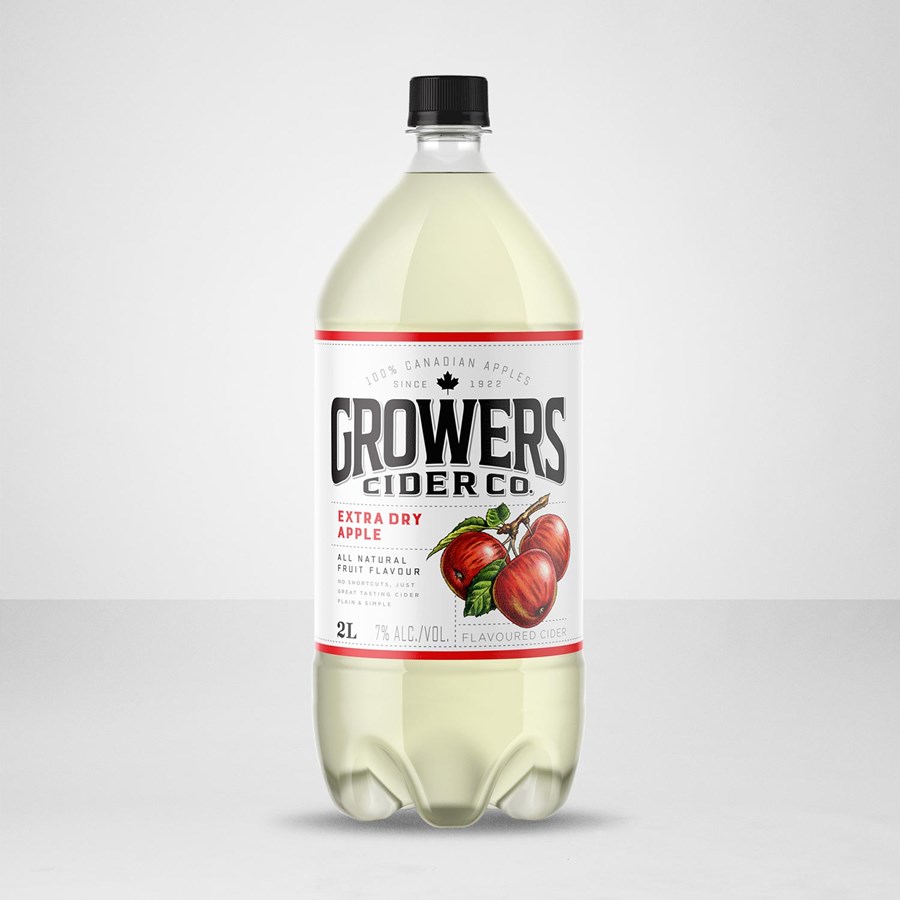 Growers Extra Dry Apple 2 litre bottle