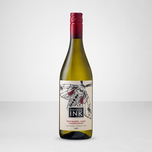 an image of Vintage Ink Rum Barrel Aged Chardonnay VQA